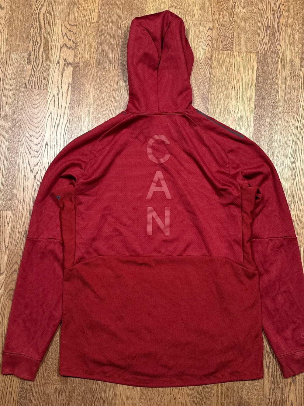 Lululemon Team Canada Olympics Textured Tech Red Hoodie Mens Large - Picture 9 of 10